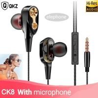 ราคา ทรงพลังเสียง หูฟัง QKZ CK8 in ear monitor IME สุดยอดพลังเสียงด้วย ไดนามิก ไดรเวอร์ เสียงดี มิติครบ ใช้ได้ทั้ง IOS android (877522613)