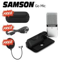 ราคา SAMSON GO mic ไมโครโฟนคอนเดนเซอร์ ยอดนิยม ขนาดเล็กจิ๋ว FREE Pop Filter 1 อัน (403105931)