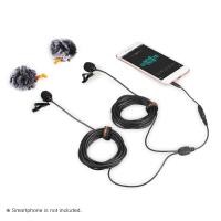 ราคา Comica CVM D02 Dual Lavalier Lapel ไมโครโฟนใช้งานได้ทั้ง กล้องและมือถือ (1281270100)