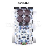 ราคา 741BTLA ชุดลงอุปกรณ์ บอร์ดไดร์ 741 BTL บริดจ์แอมป์ 800 วัตต์ วงจรขยายเสียงพร้อมภาคจ่ายไฟ และวงจรป้องกันลำโพง 8 ตัว ทรานซิสเตอร์ TOSHIBA ติดอลูมิเนียม ฮีทซิงค์ ระบายความร้อน เพิ่ม Bipolar เพาเวอร์ BJT