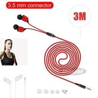 ราคา 3 5mm In ear Wired Bass Stereo Earphone Headset With MIC for iOS Android (1199310013)