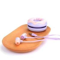 ราคา ลดราคา ต่ำกว่าทุน ล้างสต็อก lovely me หูฟัง SmallTalk DOUGHNUT พร้อมที่เก็บหูฟัง (1524930047)