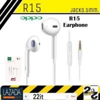 ราคา หูฟังออปโป้ นิยมที่สุดในตอนนี้ หูฟังOPPO R15 Earphones หูฟังเอียร์บัด Headphones เสียงดีมาก R15 R17 R9S R9S (1382868590)
