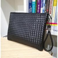 ราคา Korea กระเป๋าถือใส่เอกสารA4 ipad หนังลายสาน รุ่นA001 9 8L สีดำ (116929201)