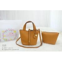 ราคา กระเป๋าแฟชั่น HM Picotin20 By Allie แบรนด์แท้ หนัง PU TOGO เคลือบกันรอยอย่างดี พร้อมถุงผ้า No AL 2947 (916398547)