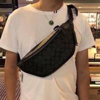 ราคา Coach Warren Signature Belt Bag แท้100 (1607648381)