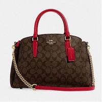 ราคา พร้อมส่ง แท้ 100 New Coach ถังใหญ่ 13 รุ่น SAGE CARRYALL IN SIGNATURE CANVAS COACH F31986 IM BROWN WINE (1157208875)