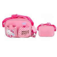 ราคา กระเป๋าสะพายคาดตัว งานแท้ มีช่องใส่ด้านหน้า 2 ช่อง ขนาด 25 18 7 cm ลาย คิตตี้ Hello kitty (848858007)