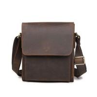ราคา กระเป๋าสะพายข้างผู้ชาย กระเป๋าหนังแท้ หนังนูบัค พกพาสะดวกเวลาเดินทาง สามารถกันน้ำได้อีกด้วย รุ่น AF037 (1541750149)