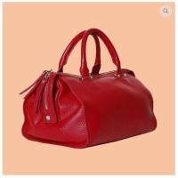 ราคา THEOREM กระเป๋าถือหนังแท้ รุ่น IOTA อะไหล่สีเงิน สีแดง (361525263)