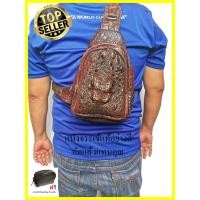 ราคา Good Leather กระเป๋าสะพาย คาดอก หนังจระเข้เเท้ หนังจระเข้ล้วน 3 ซิป มีช่องซิปภายใน โหนกจระเข้ สวยงาม พร้อม สายสะพายหนังจระเข้แท้ ปรับระดับได้ Genuine Crocodile Shoulder Bag ของมีจำนวนจำกัด (1448006205