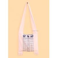 ราคา noonlarshop กระเป๋าย้ามผ้าพื้นเมือง กระเป๋าสะพายข้าง ลวดลายช้าง สีขาว (1307806874)
