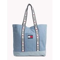 ราคา Tommy Jeans กระเป๋า Denim Logo Tape Tote Bag ของแท้ 100 (1567848640)