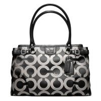 ราคา COACH แท้ รุ่นหรู จาก Shop ช่องเยอะ สวยมาก COACH MADISON OP ART SATEEN KARA CARRYALL (1717990892)