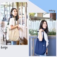 ราคา Seasonable store Tote ribbon bag กระเป๋าผ้าใส่ได้สองด้าน สายผูกโบว์ (534448735)