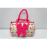ราคา กระเป๋าผ้าคล้องแขนสไตล์คุณนาย ใบใหญ่ลายดอกไม้สีรุ้ง (1353996310)