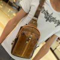 ราคา Afterthat กระเป๋าสะพายไหล่ คาดอก ผู้ชาย แบบหนัง รุ่น BAA16BR brown (123052701)