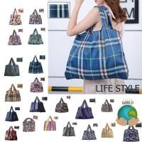 ราคา NewFashion ถุงผ้า กระเป๋าผ้า กระเป๋าช็อปปิ้ง 20ลาย ชนิดกันน้ำ พับเก็บได้ ลดโลกร้อน เพิ่มแฟชั่นสไตล์ (1392082386)