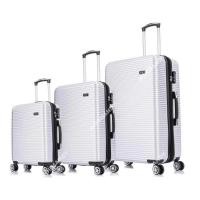 ราคา กระเป๋าเดินทางล้อลาก แบบซิป ขนาด20 24 28นิ้ว 4ล้อ หมุนได้360องศา สีดำสีน้ำเงินสีกาแฟสีเงินสีโรสโกลด์สีแดง (1033372202)