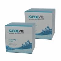 ราคา Kaybevie Whitening Facial Snow Soap เคบีวีย์ สบู่น้ำแร่จากแบรนด์ Kaybee ทำความสะอาดผิวหน้าใส ด้วยน้ำแร่จากสวิตเซอร์แลนด์ ขนาด 40 กรัม 2 ก้อน (160988027)