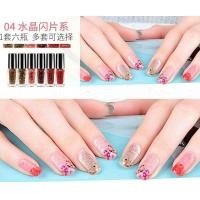 ราคา ยาทาเล็บ Set 6ขวด ยาทาเล็บสีสวยคุณภาพดี Candy 6pcs 5ml กล่อง (519904488)