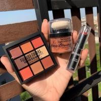 ราคา โทนพีช รวมความพีช ส้มอิฐ สีละมุนมากมายยย 3 ชิ้นน่ารักมากก พาเลทตา บรัชออนกระปุก ลิปสีสวยส้มตุ่นแดง เซตละ165บาทค่า (464464585)