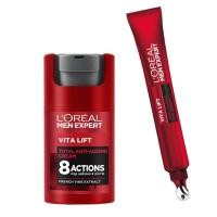 ราคา LOreal Men Expert Vita Lift Total Anti Aging 8 Actions Set Cream Eye Serum ลอรีอัลเม็น เอ็กซ์เพิร์ท ไวต้าลิฟท์ บำรุงลดริ้วรอย 8ประการ เพื่อผิวหน้าผู้ชายไร้ริ้วรอยแลดูอ่อนเยาว์ ชุดครีม50ml อายเซรั่ม15m