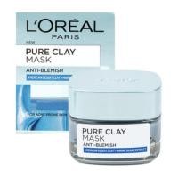 ราคา LOreal Paris Pure Clay Mask Anti Blemish Blue Mask ลอรีอัล ปารีส เพียว เคลย์มาส์ก แอนตี้ เบลมิช 50g (939874337)