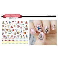 ราคา สติกเกอร์เล็บติดเล็บ แทททูลายน้ำ Nail sticker M214 233 (1175694100)