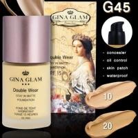 ราคา รับประกันของแท้ G45 รองพื้น จีน่าแกลม Gina Glam Double wear stay in matte foundation โปรโมชั่นพิเศษ (922696386)