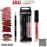 ราคา Sivanna Matte Lip HF7004 ซิวานน่า แมทลิป แพ็คคู่ ดินสอเขียนขอบปาก x 1 ชิ้น SRSi (384978929)