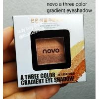 ราคา Novo a three color gradient eye shadow โนโว ทรีการ์เดียน อายแชโดว์ ลดแหลก ล้างสต๊อค (1084422248)