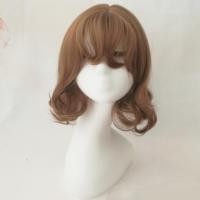 ราคา KOREAN CUTE วิกผมสั้นผมปลอม วิกผมเกาหลี วิกผมหน้าม้า เนื้อไหม สีน้ำตาลสว่าง (174890053)