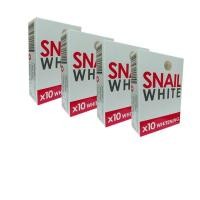 ราคา สบู่สเนลไวท์ สบู่หอยทาก แดง 70g 4 ก้อน (917586284)