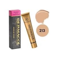 ราคา DERMACOL ครีมรองพื้น เดอร์มาคอล เบอร์ 213 DERMACOL FILM STUDIO BARRANDOV PRAGUE make up cover SPF30 1กล่อง (950030607)