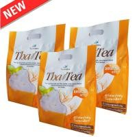 ราคา Thatea เครื่องดื่มชาไทยผสมนมและใยอาหารชนิดผงตราใบหม่อน 20 ซอง 300 กรัม 3 แพ็ค (1228246374)