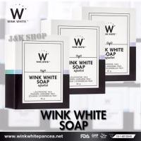 ราคา Wink White Soap สบู่วิงค์ไวท์ ผสมกลูต้า น้ำนมแพะ ช่วยทำความสะอาดผิว บำรุงผิว ให้ขาวเนียนใส ขนาด 80g 3 ก้อน (142493752)