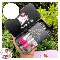 ราคา ชุดแปรงแต่งหน้า ลายHello Kitty ตลับสีดำ 1ชุด (423975768)