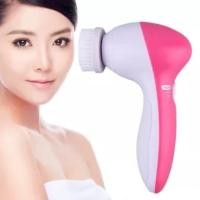 ราคา ชุดเครื่องนวดหน้า 5 หัว ระบบหมุน 5 in 1 Beauty Care Massager Beauty Instrument Pink (431307971)