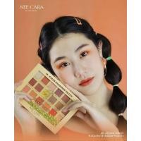 ราคา Nee Cara Leopard Live Free 18 Colors Eyeshadow Palette N607 พาเลทอายแชโดว์ 18g