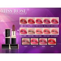 ราคา ลิปสติกเนื้อแมท Miss Rose Matte Lip Professional Make Up เม็ดสีสวย ติดทนนาน กันน้ำ (1243140412)