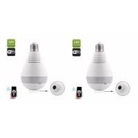 ราคา กล้องหลอดไฟ IP Camera 360 องศา VR Bulb Camera 3D Panoramic Camera x 2 ชุด (152819622)