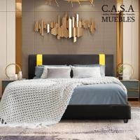 ราคา สินค้าพร้อมส่ง CASA MUEBLES เตียง หัวเตียง ฐานเตียง เตียงนอน ผ้าหนัง หรูหรา คุณภาพดี ไม่รวมที่นอน JULES PU Leather Divan Bed Frame Single 3ฟุต Queen 5ฟุต (1360842485)