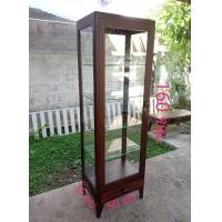 ราคา ตู้โชว์ไม้สักแท้ ไม้สักเก่า ตู้โชว์กระจก ตู้โชว์เครื่องประดับ ตู้โชว์ของสะสม สีโอ๊ค จัดส่งในกรุงเทพฯ และปริมณฑลเท่านั้น (1568590844)