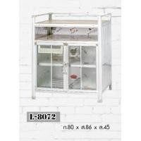 Inter Furniture ตู้วางเตาปูกระเบื้อง ขนาด 80x86x45 ซม. รุ่น L-8072