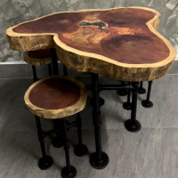 ราคา PradooSiam ชุดโต๊ะเก้าอี้ ชุดโต๊ะกินข้าว ชุดโต๊ะสนาม ชุดโต๊ะทานอาหาร โต๊ะไม้ ไม้ประดู่ ล๊อฟท์ Loft โต๊ะทำงาน โต๊ะโน๊ตบุค โต๊ะDIY (1445200433)