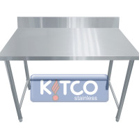 ราคา โต๊ะสเตนเลส สำหรับเตรียมอาหาร แบบมีการ์ดหลัง kitco stainless (1720116350)