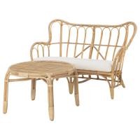 ราคา ด่วน โปรโมชั่นมีจำนวนจำกัด โต้ะรับแขก โซฟา ชุดโต๊ะรับแขก2ที่นั่ง กลางแจ้ง หวาย ชุดโซฟา MASTHOLMEN (779626427)