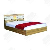 ราคา 1deelert เตียงนอน ไม้ระแนงพร้อมโคมไฟที่หัวเตียง ขนาด 3 5 5 6 ฟุต รุ่น Starlight มีสีให้เลือก (1501386653)