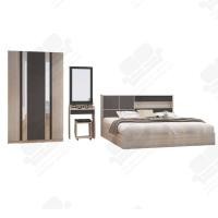 ราคา 1deelert ชุดห้องนอน 5 ฟุต 6 ฟุต รุ่น MEGHAN เตียง ตู้เสื้อผ้า โต๊ะแป้ง ที่นอนสปริง2 0 มีสีให้เลือก (1604902545)